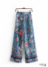 Boho Pants - Palazzo Pants in Blue Bird For Women